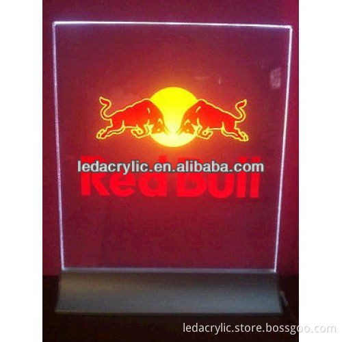 RED BULL ENERGY DRINK LED LIGHTED ACRYLIC SIGN